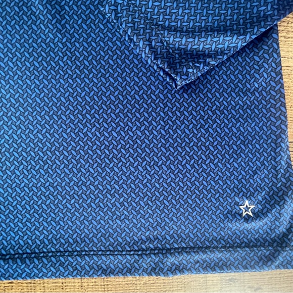 LOHLA Sport Long Sleeve Quarter Zip Size XL Navy Black Geometric Print - Picture 2 of 7